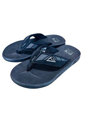 Reef Mens 7 Phantom Black Flip Flops Thong Beach Comfort Sandals Travel Casual